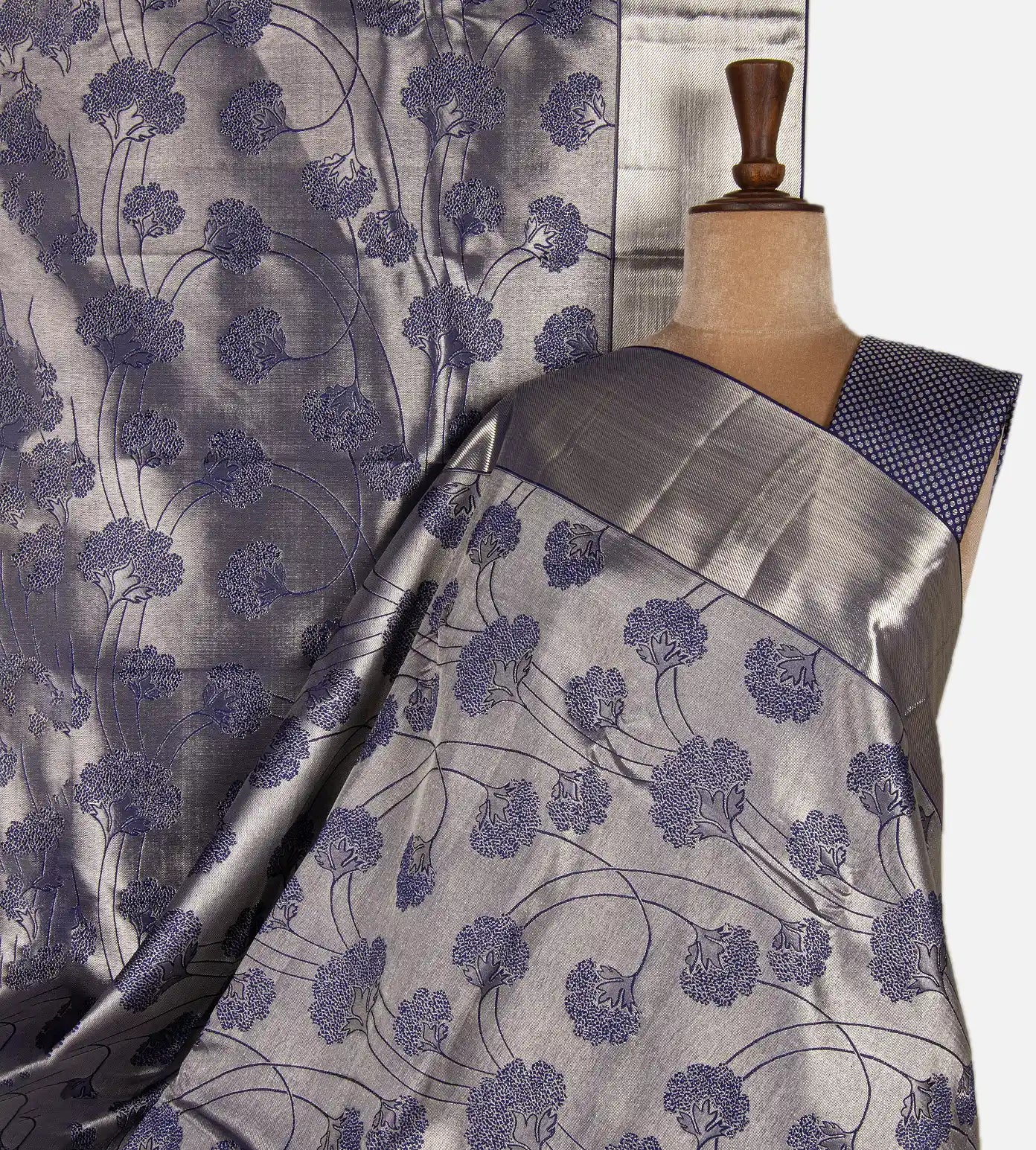Blue Kanchipuram Silk Saree