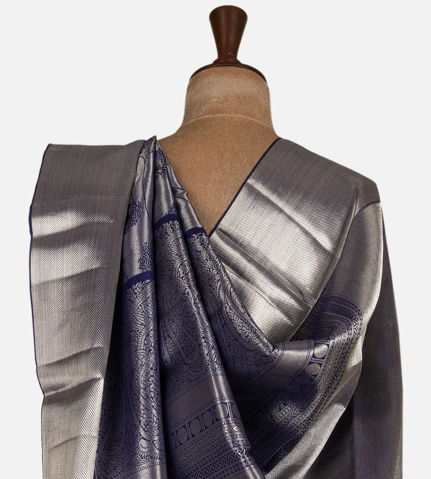 Blue Kanchipuram Silk Saree