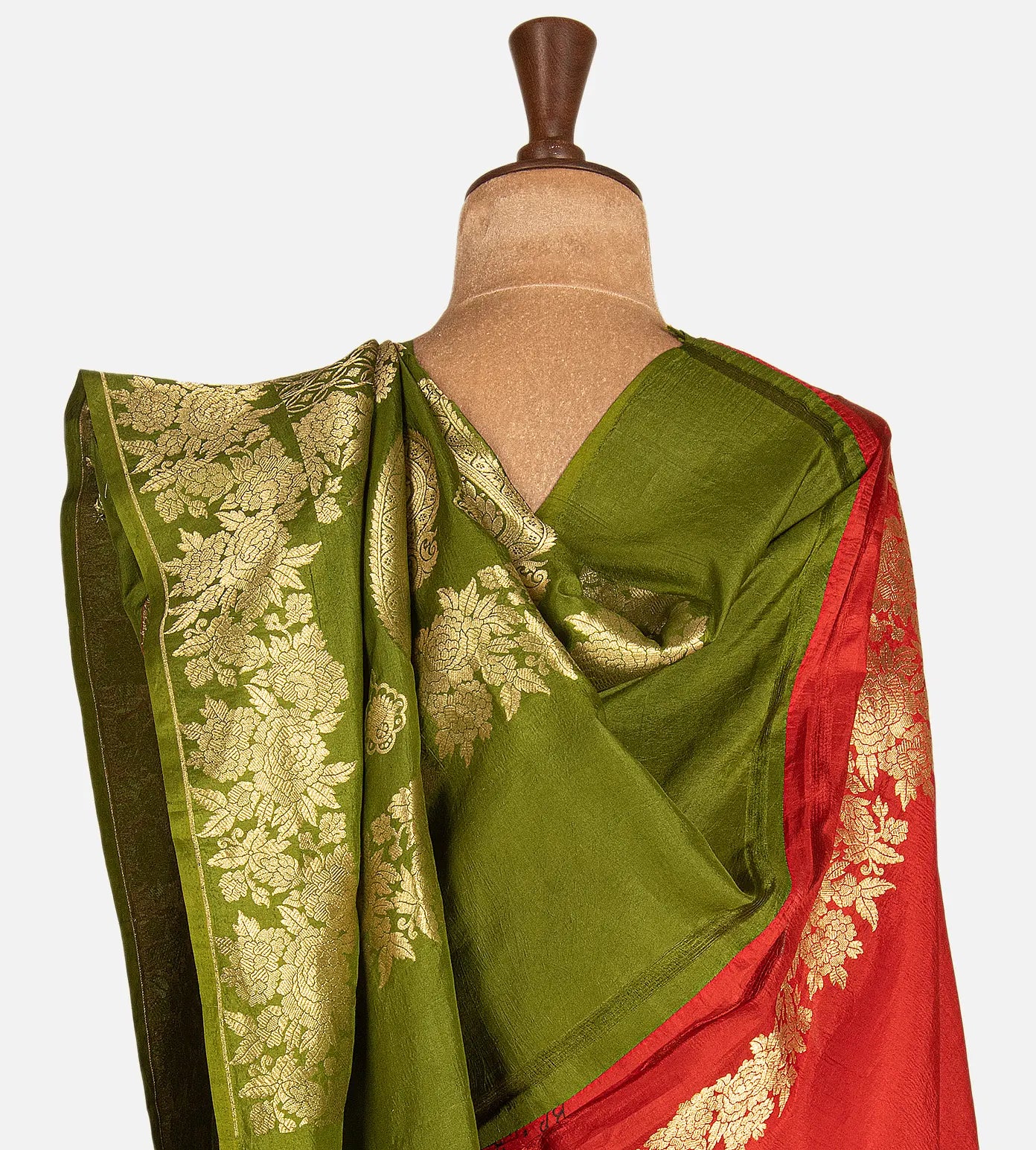 Green Banarasi Silk Saree