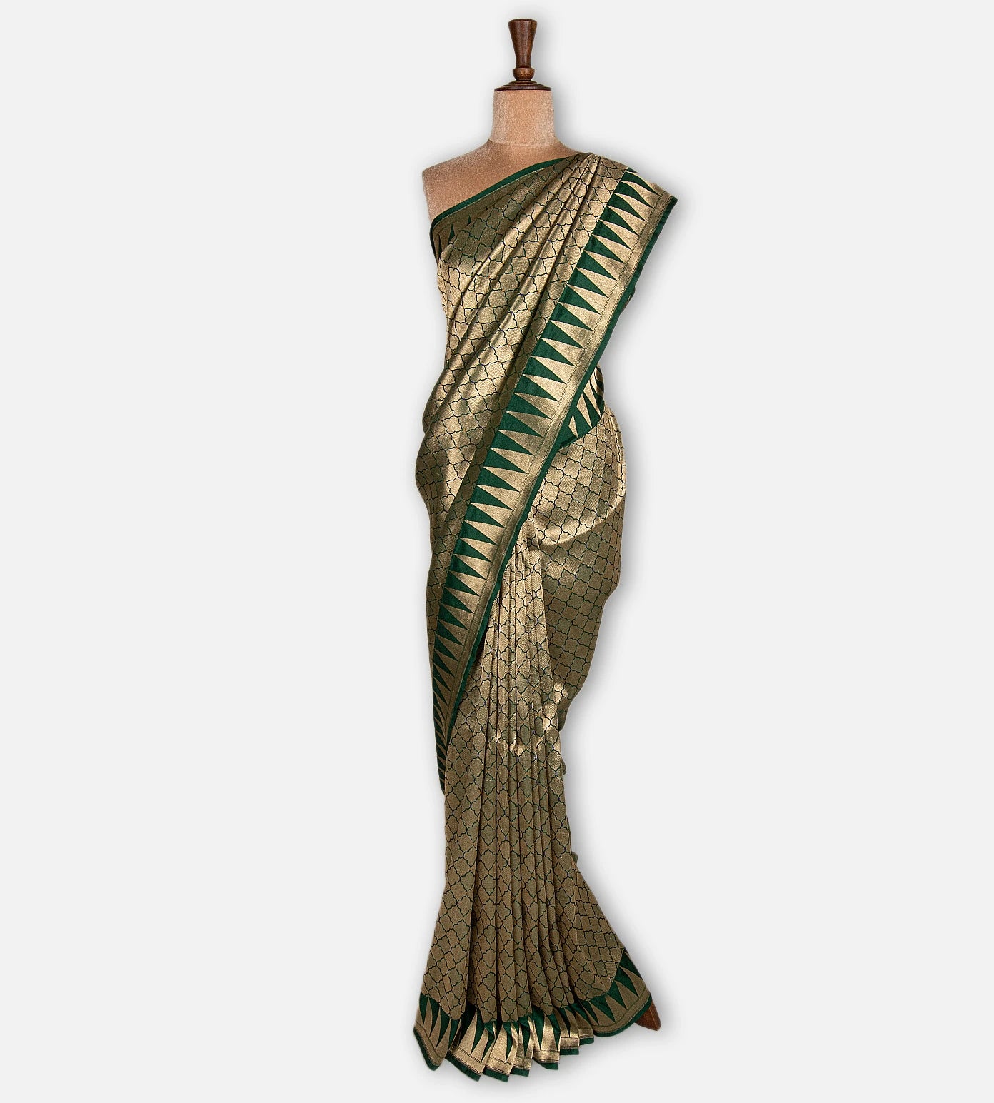 Green Banarasi Silk Saree