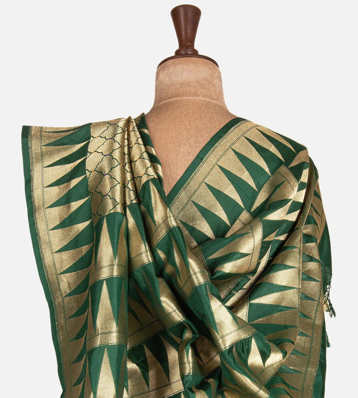 Green Banarasi Silk Saree