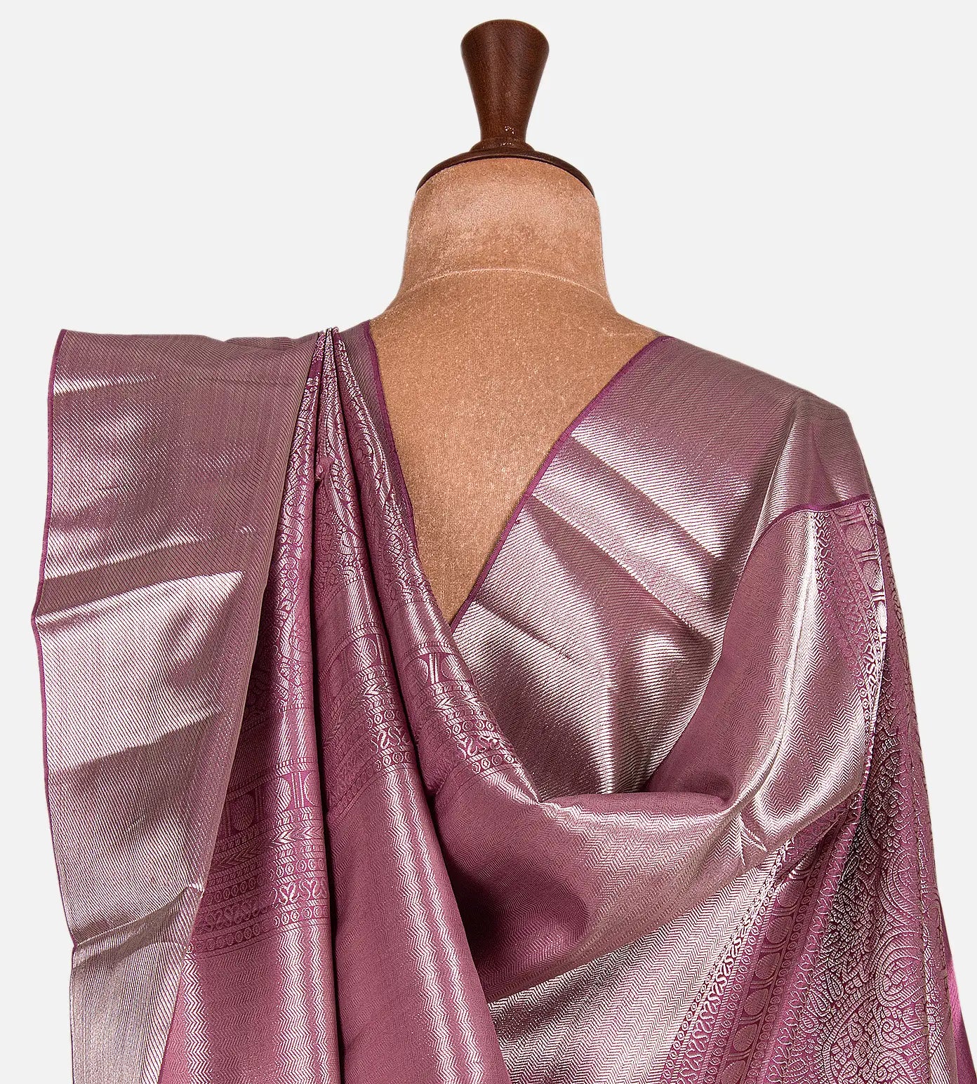 Onion Pink Kanchipuram Silk Saree