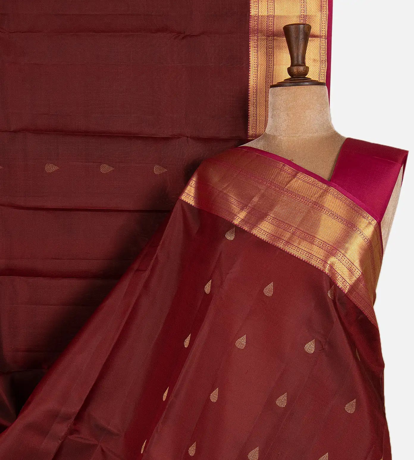 Maroon Soft Silk Saree