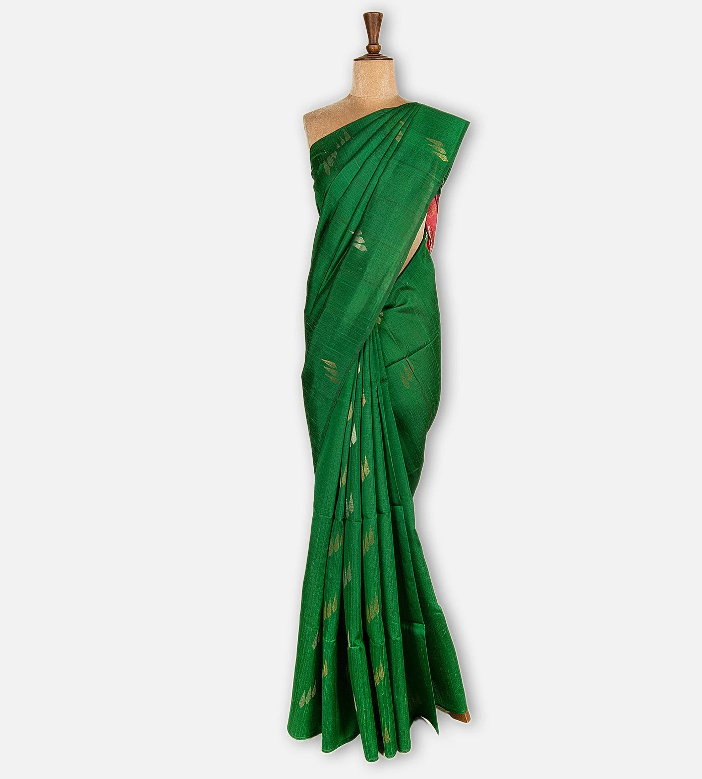 Green Raw Silk Saree
