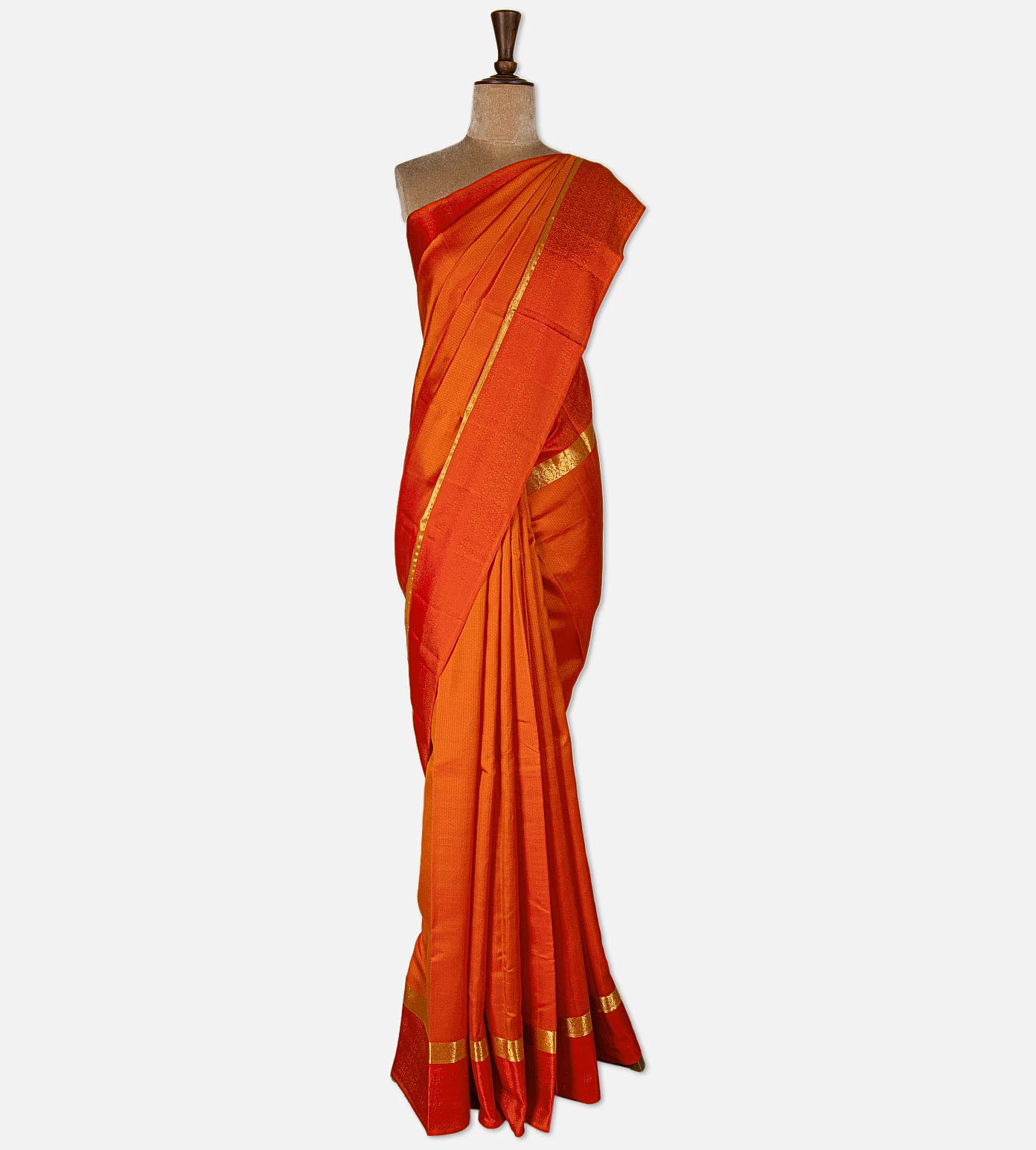 Orange Soft Silk Saree