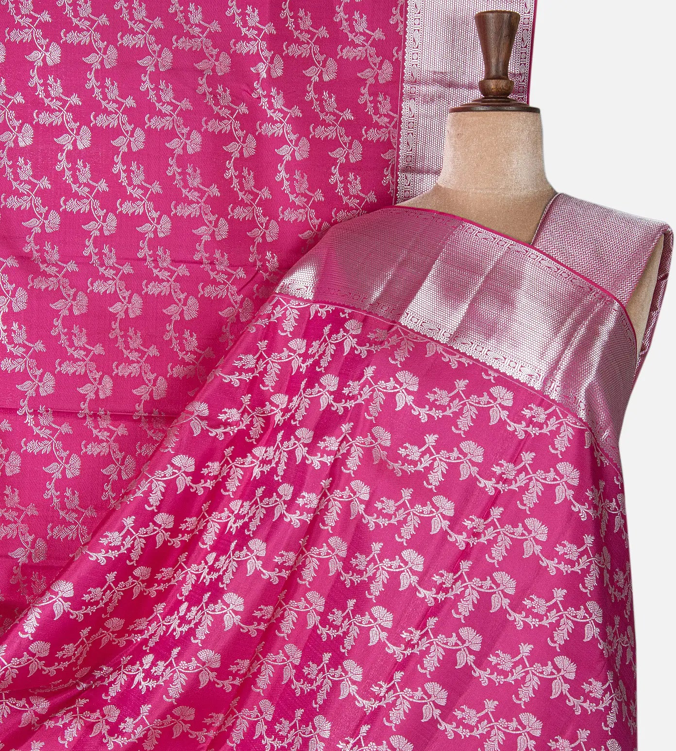 Pink Kanchipuram Silk Saree