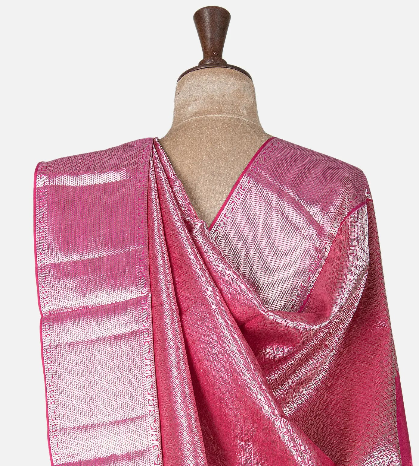 Pink Kanchipuram Silk Saree