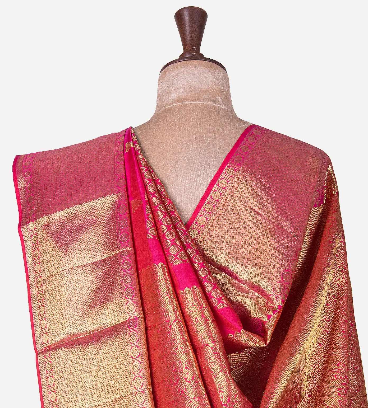 Pink Kanchipuram Silk Saree