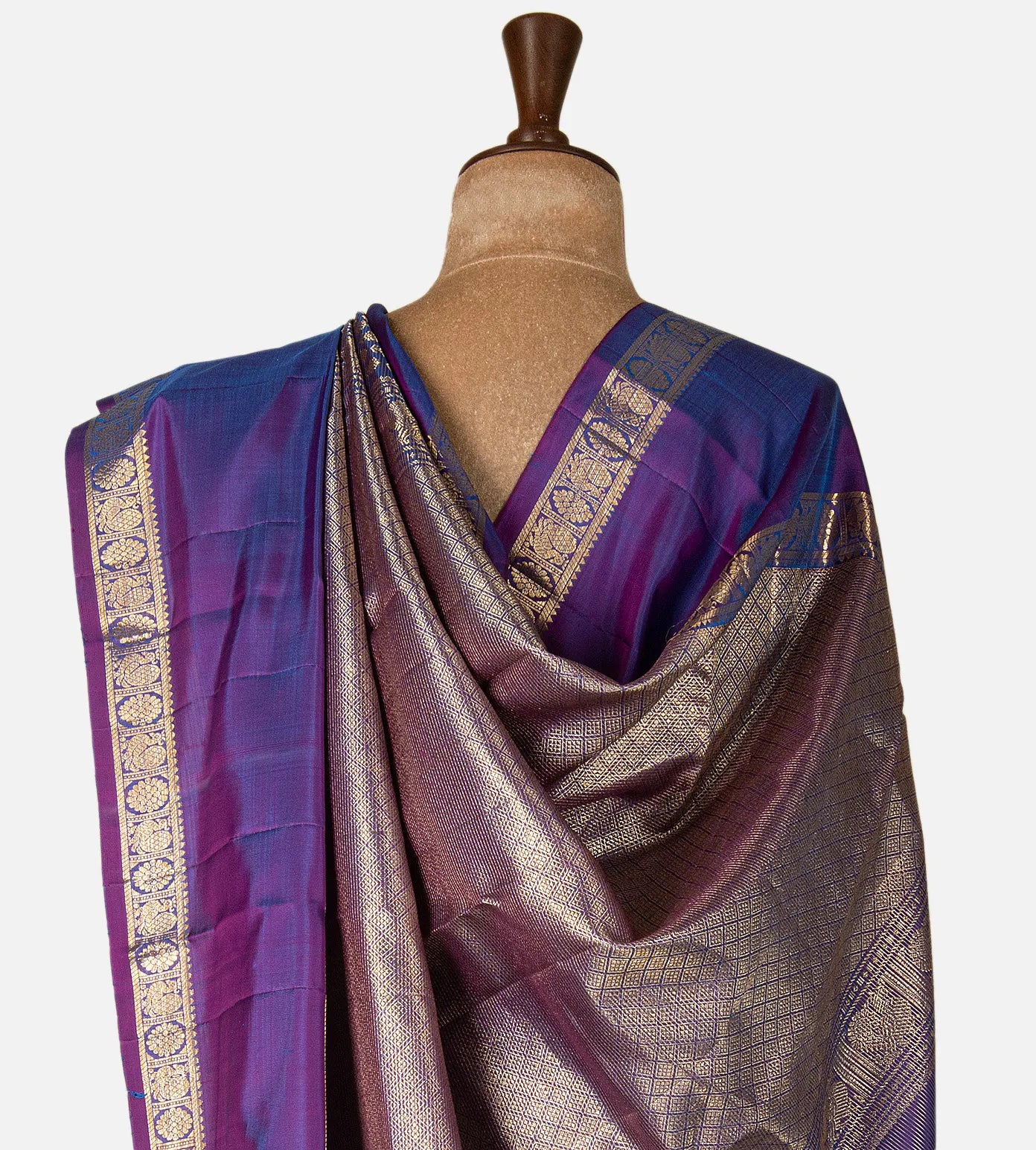 Violet Kanchipuram Silk Saree
