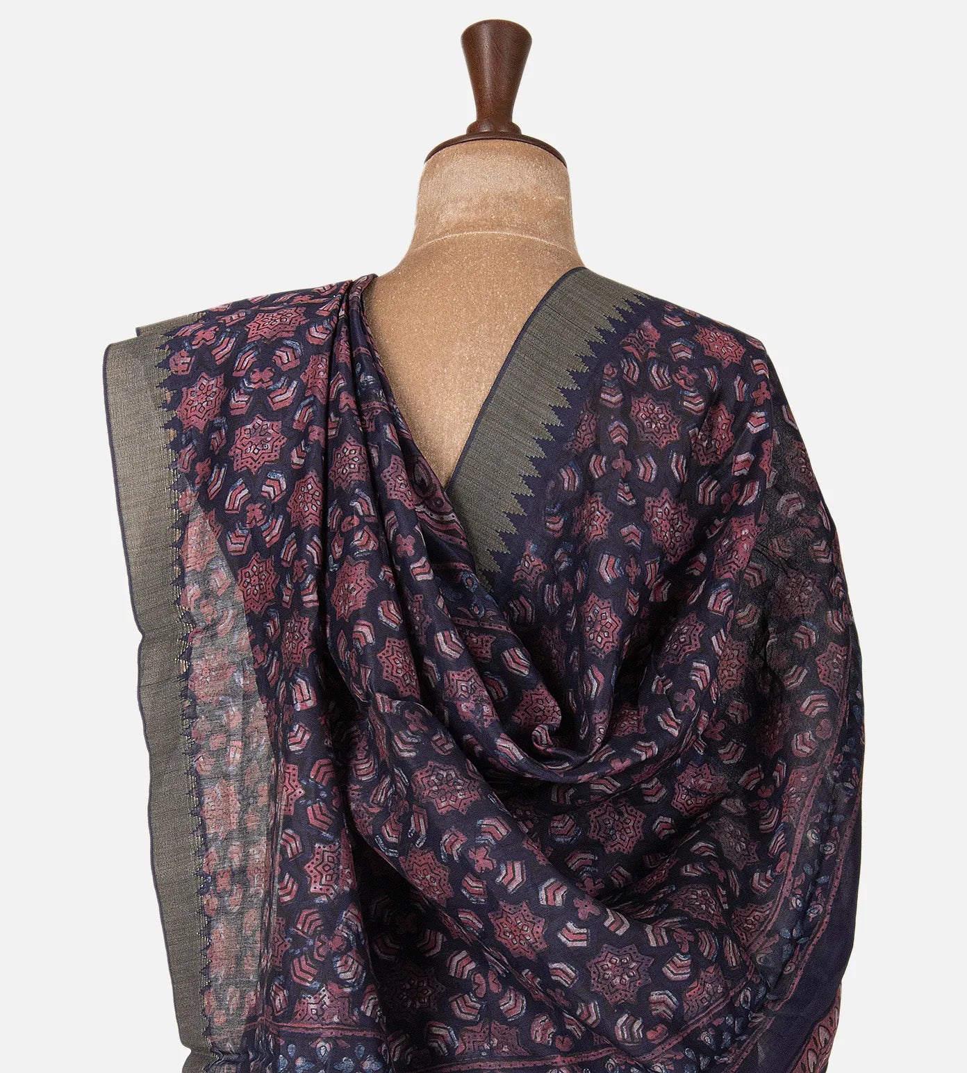 Blue Chanderi Cotton Saree