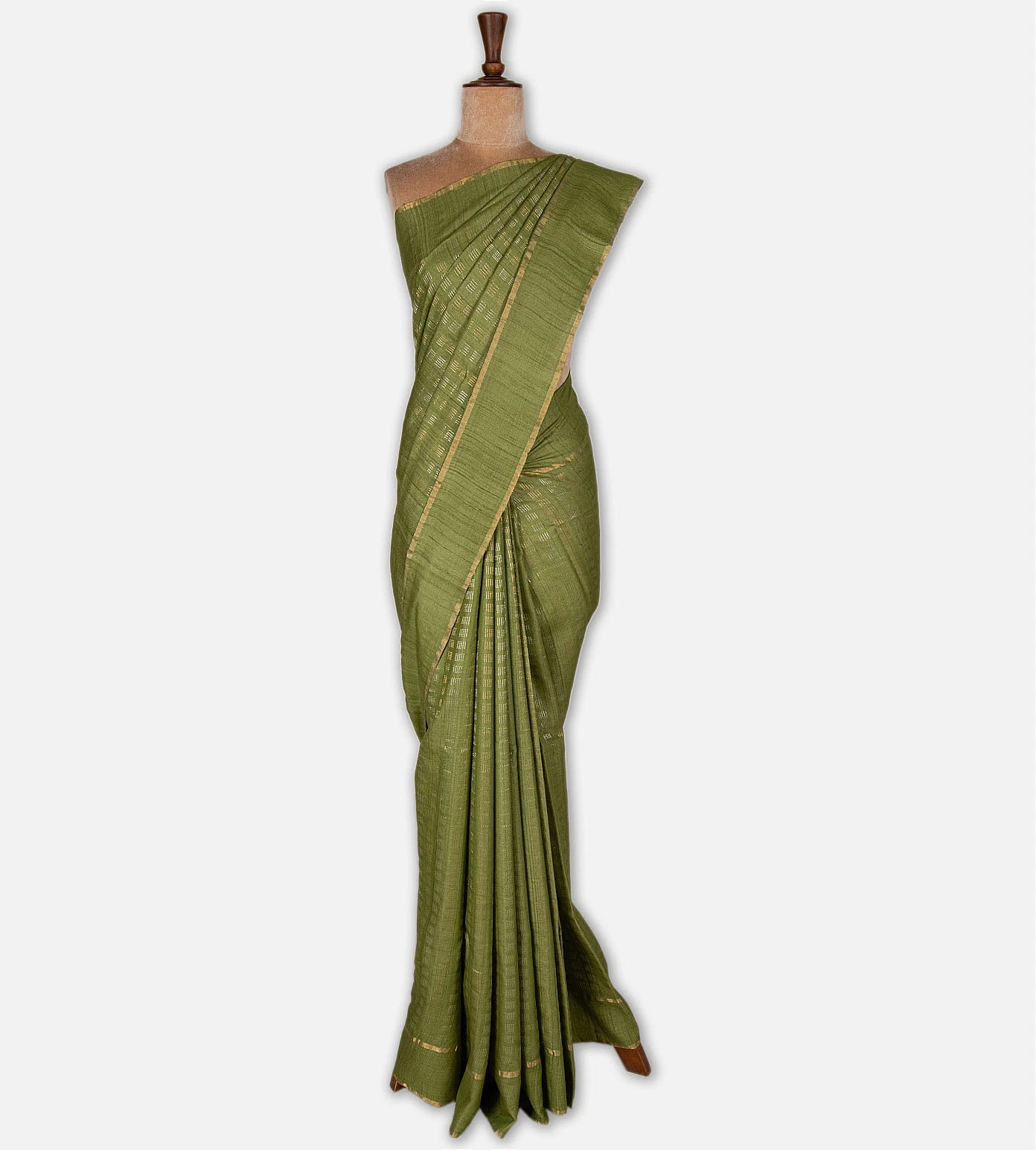 Light Green Tussar Saree
