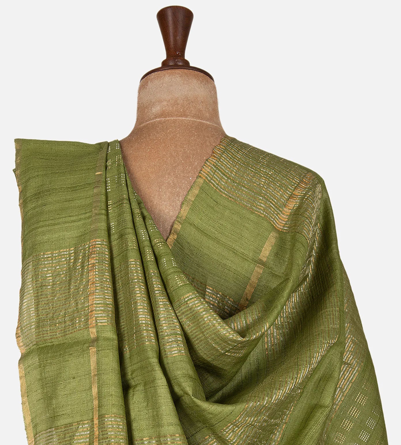 Light Green Tussar Saree