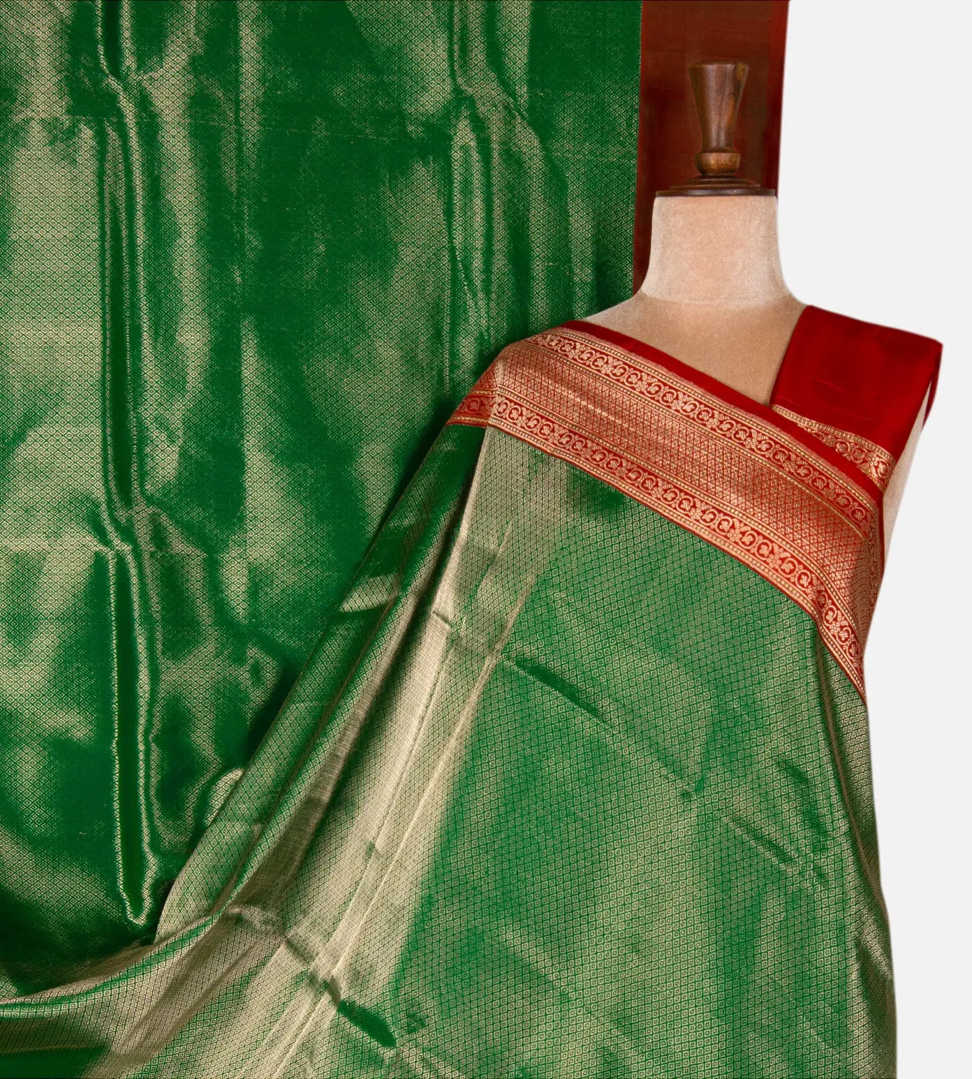 Green Banarasi Silk Saree