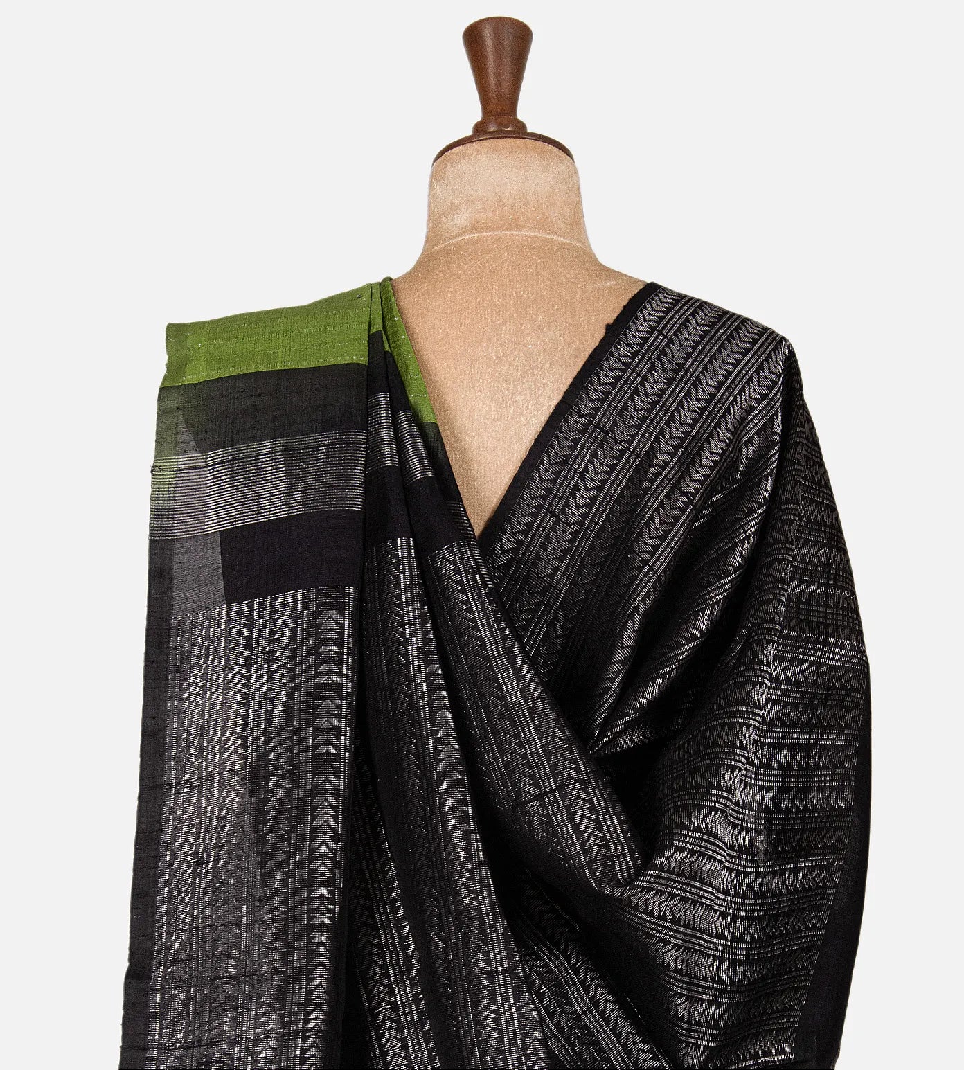 Light Green Raw Silk Saree