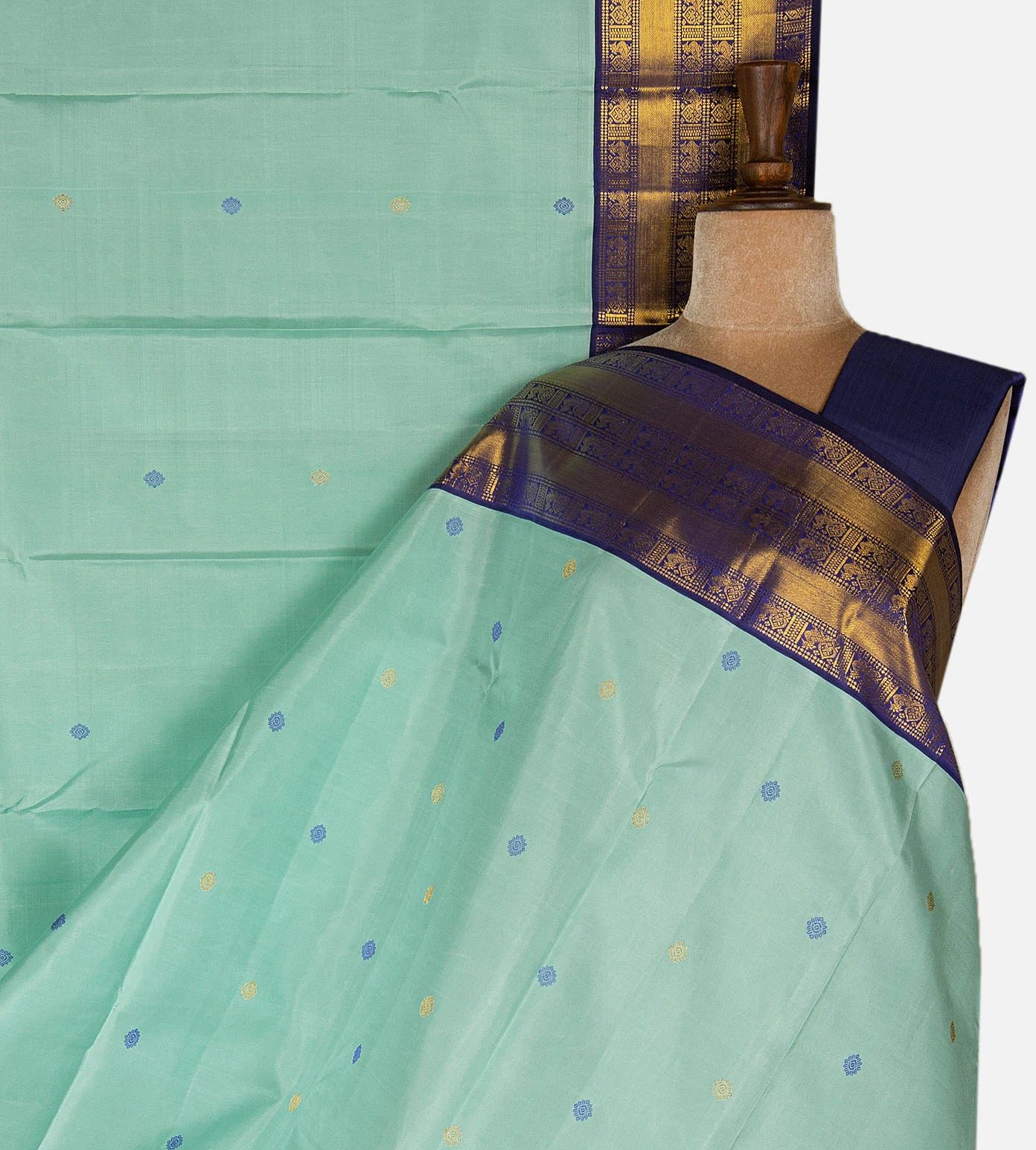 Blue Kanchipuram Silk Saree