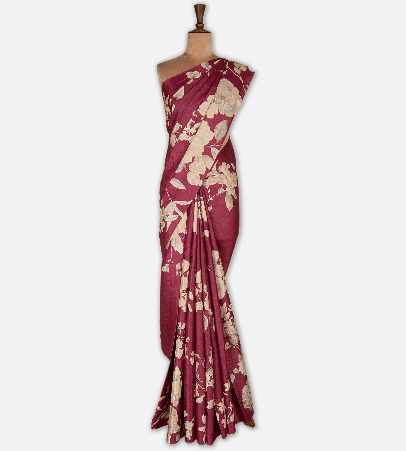 Pink Tussar Saree