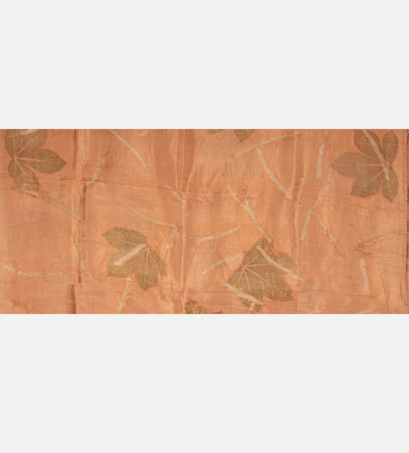 Peach Mulberry Silk Saree