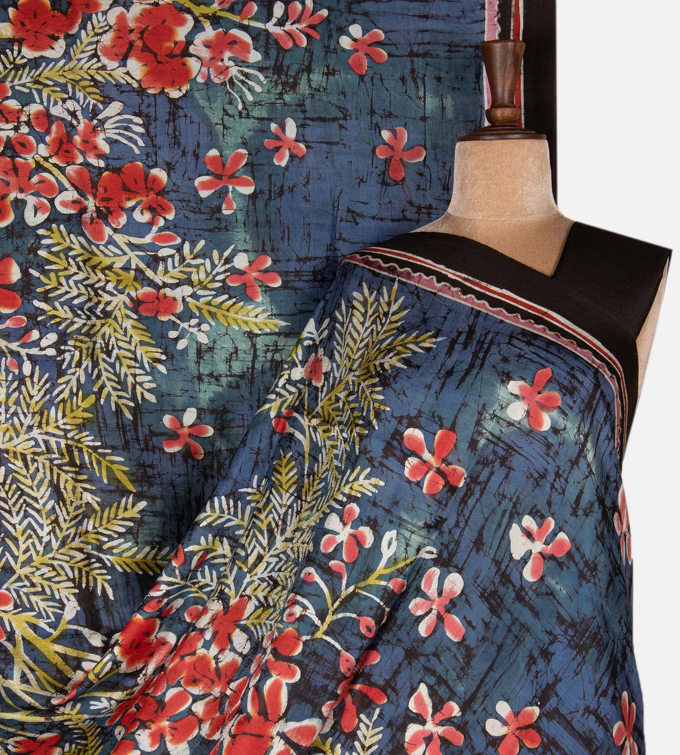 Blue Mulberry Silk Saree