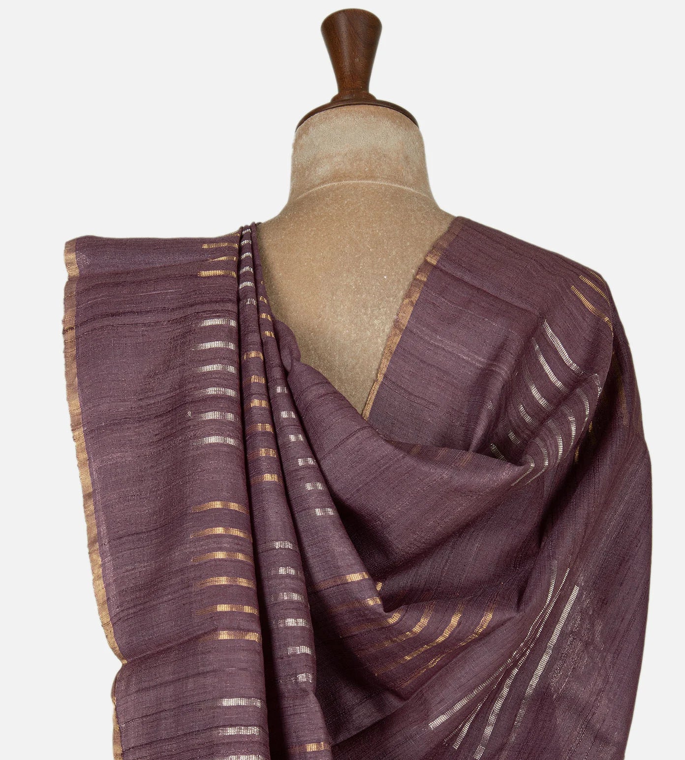 Onion Pink Tussar Saree