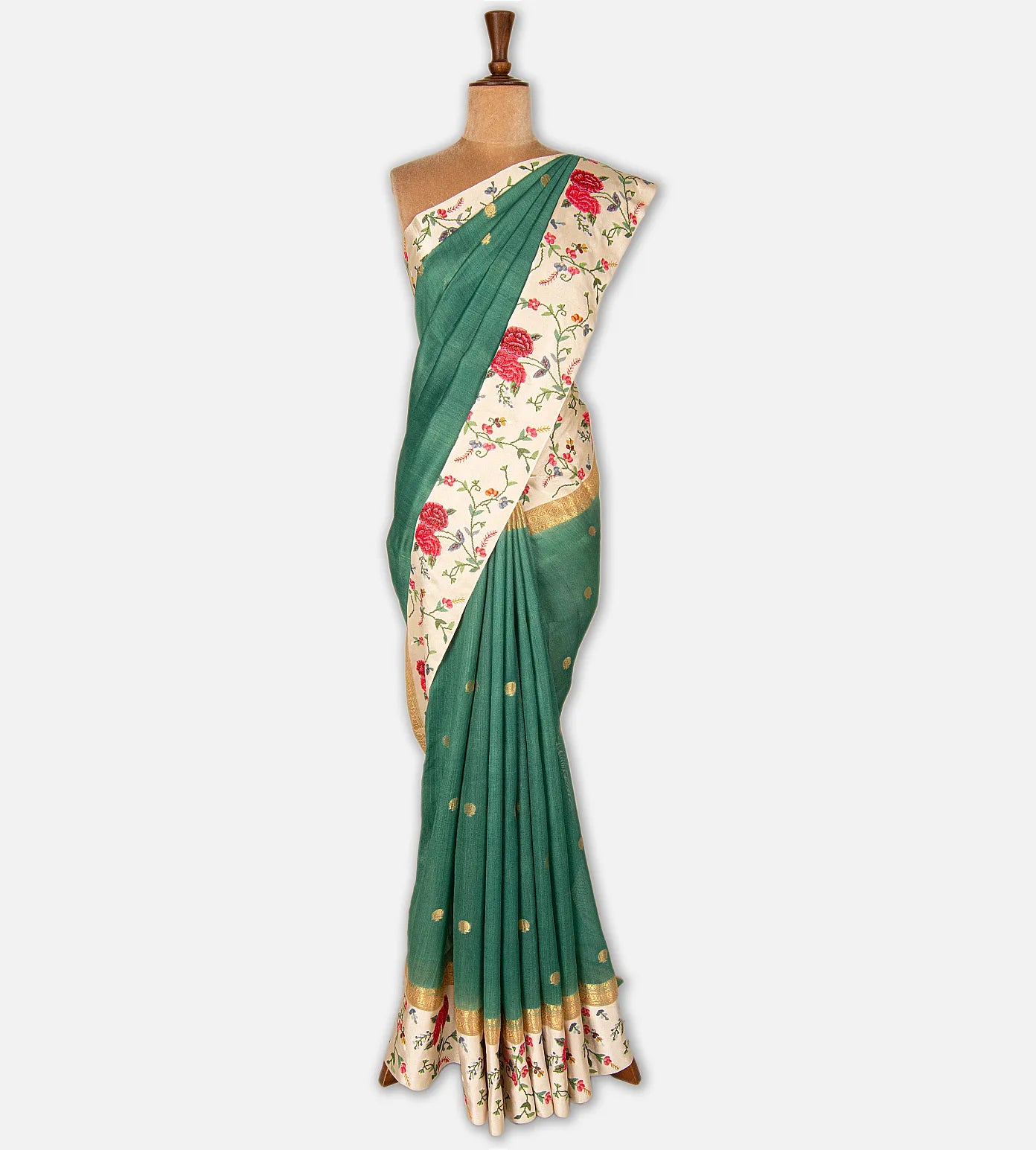 Blue Banarasi Tussar Saree