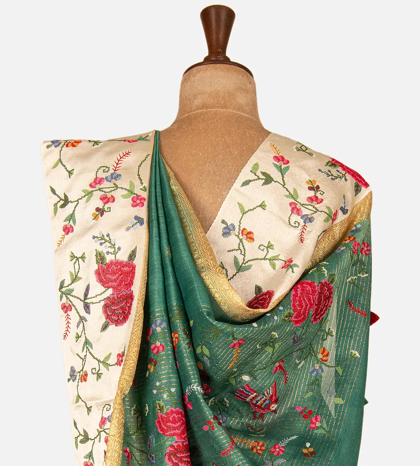 Blue Banarasi Tussar Saree