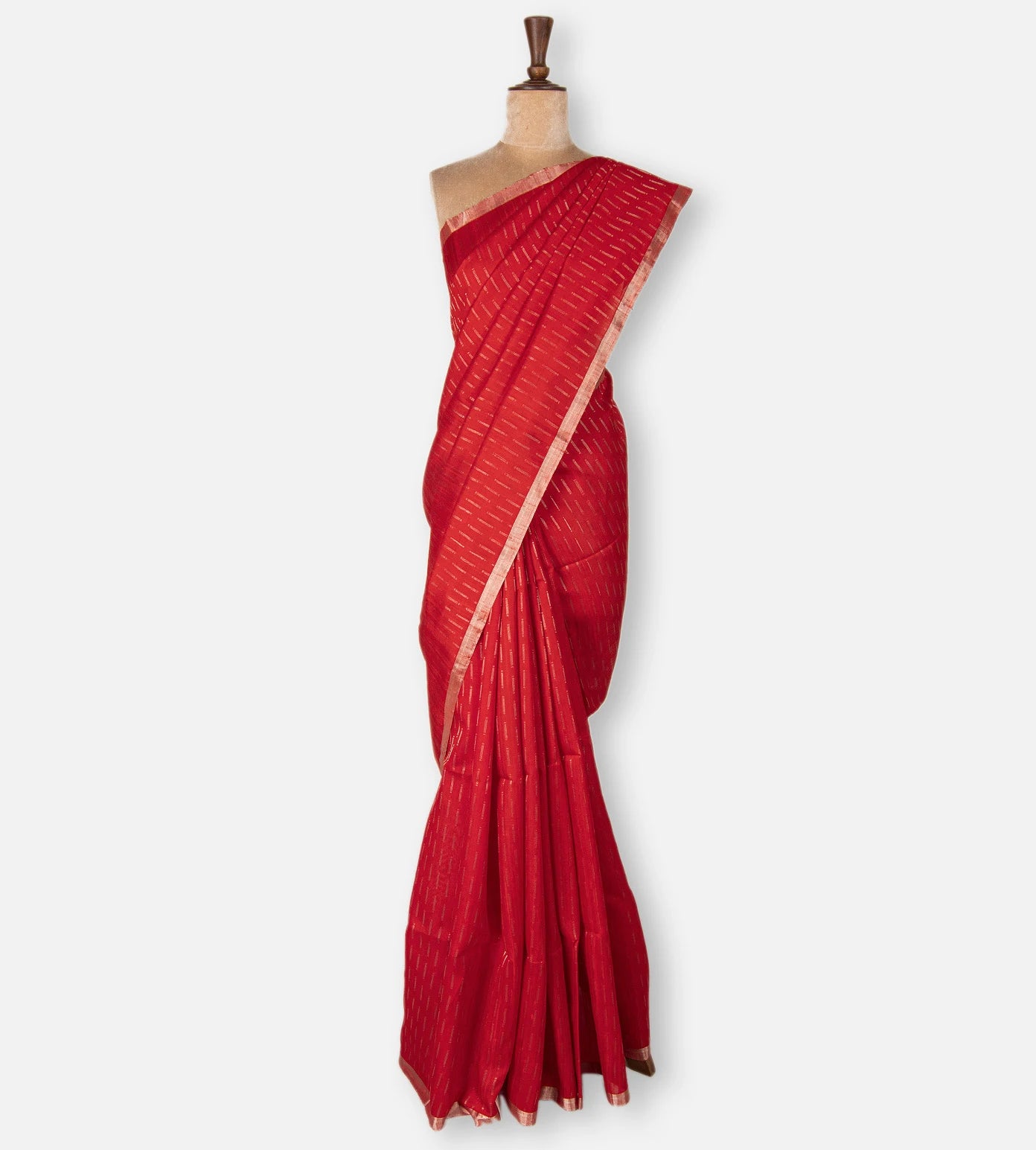 Red Raw Silk Saree