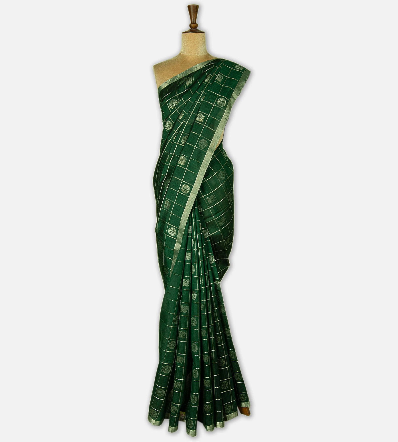 Green Raw Silk Saree