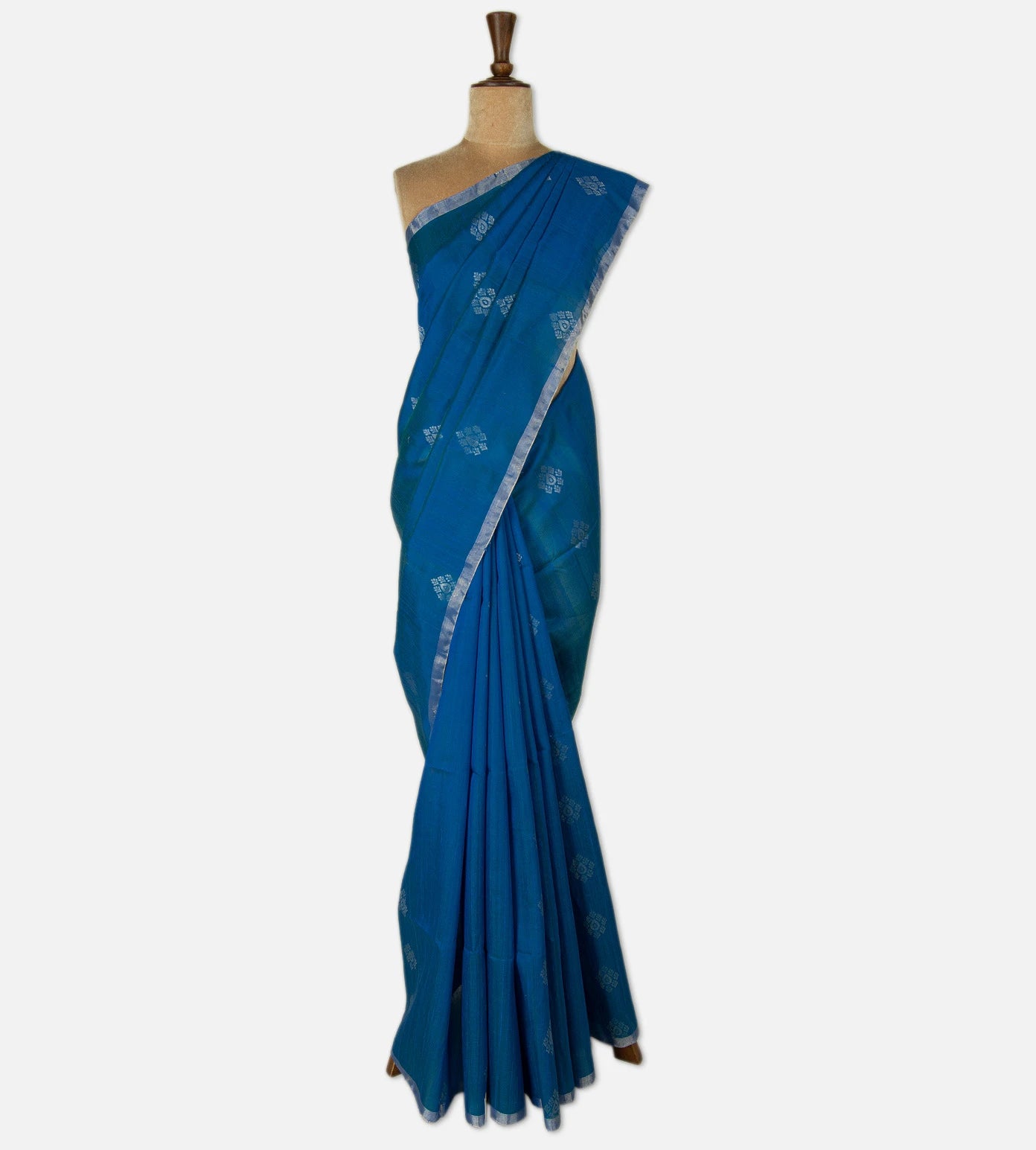 Blue Raw Silk Saree