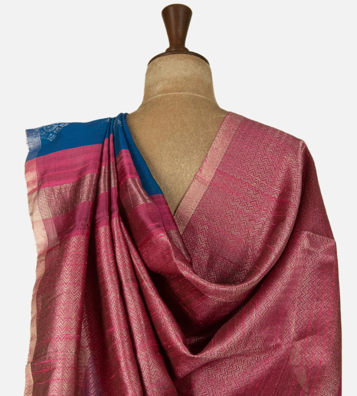 Blue Raw Silk Saree
