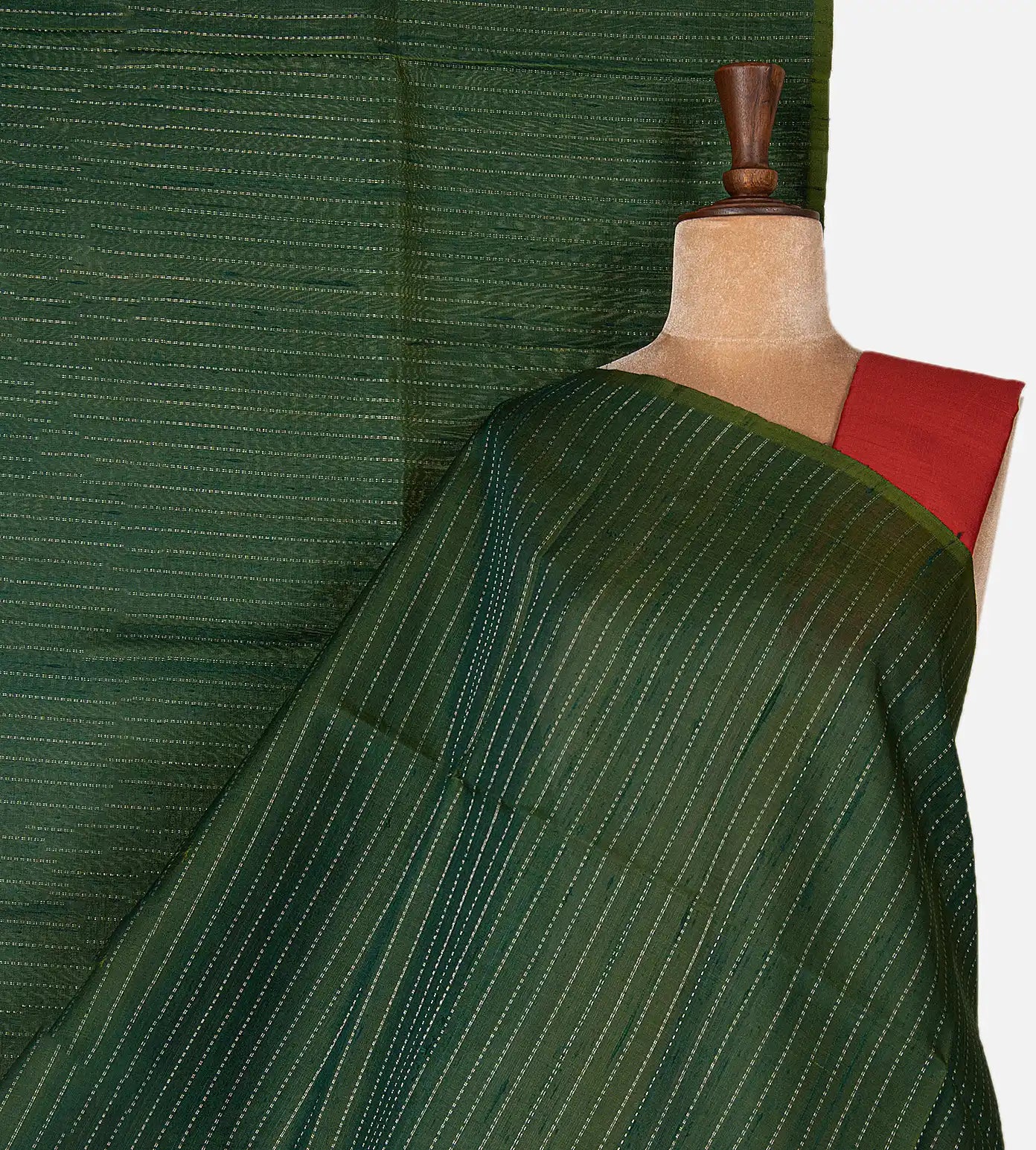 Green Raw Silk Saree