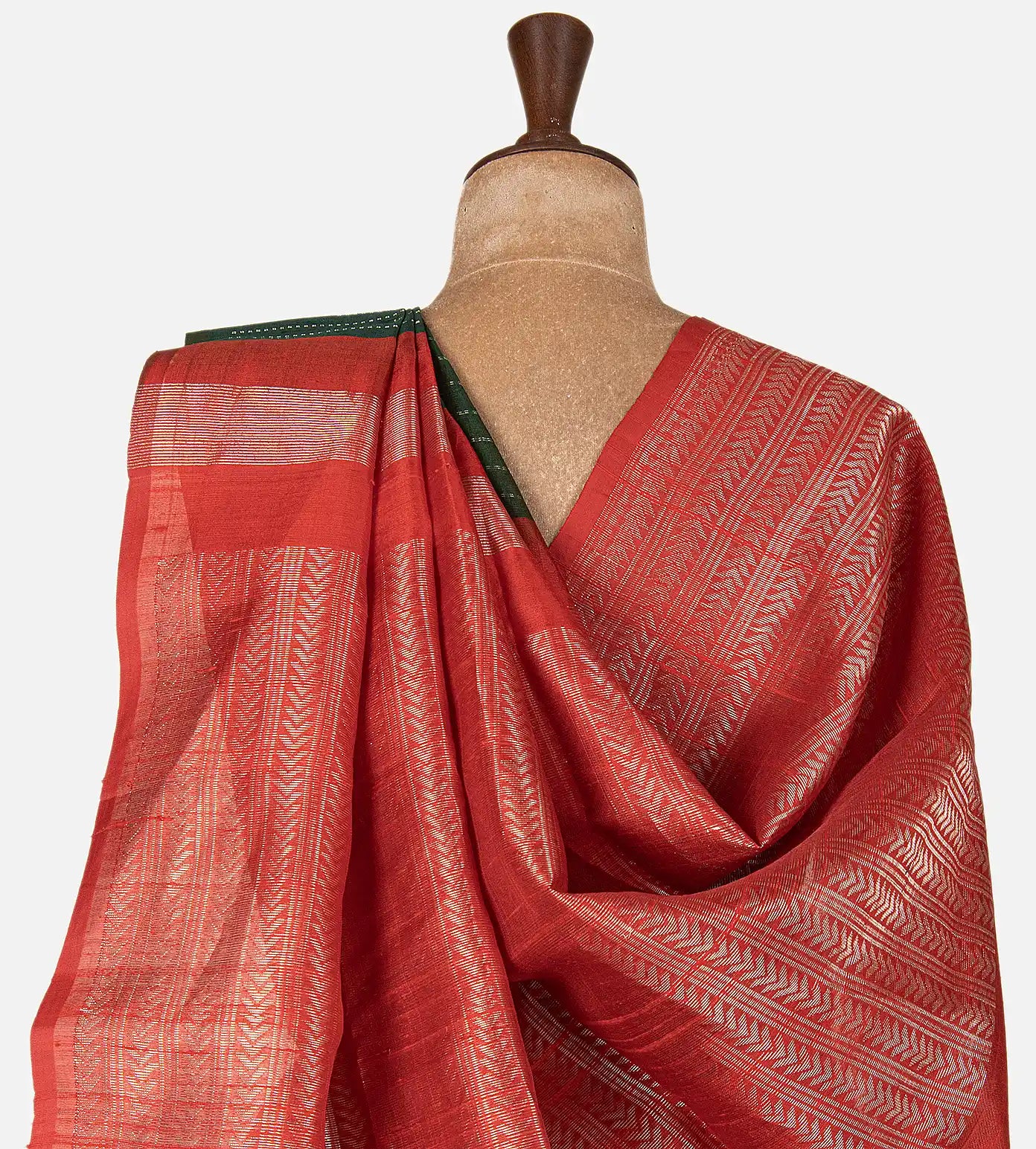 Green Raw Silk Saree