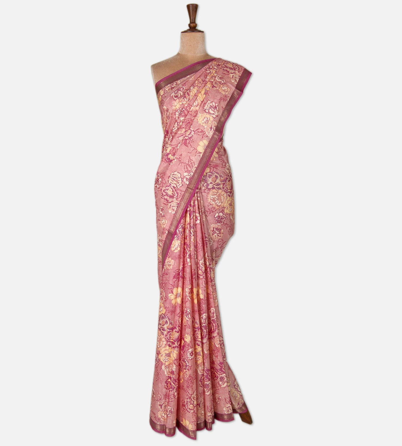 Light Pink Soft Silk Saree