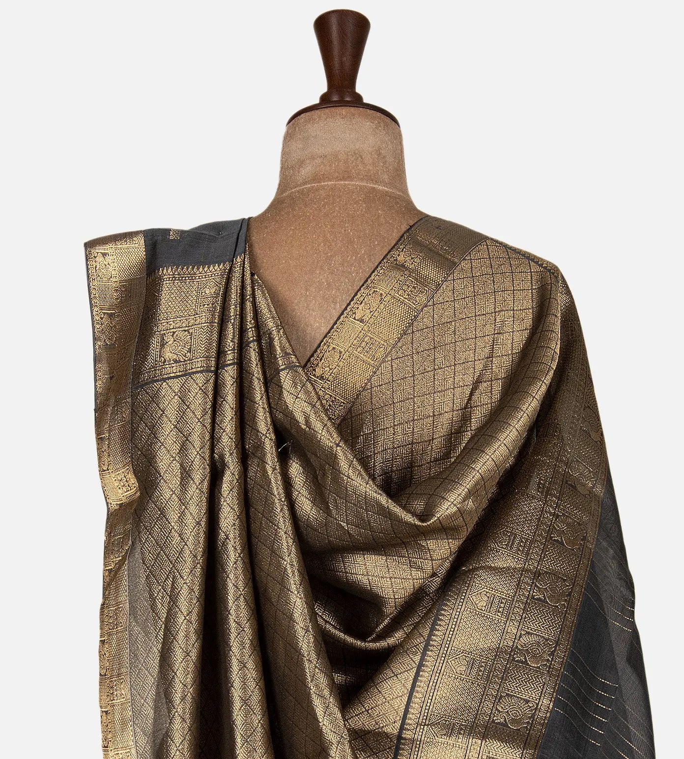 Grey Silk Cotton Saree
