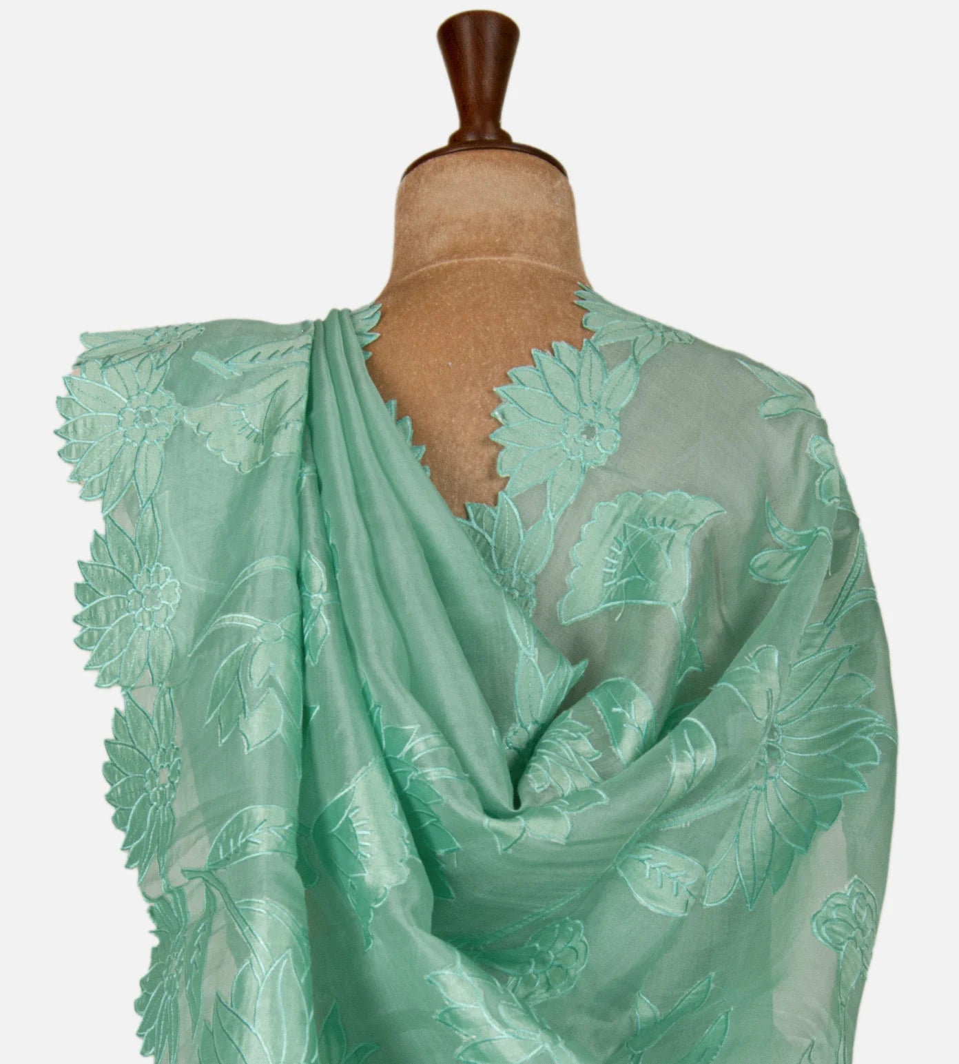 Blue Organza Saree