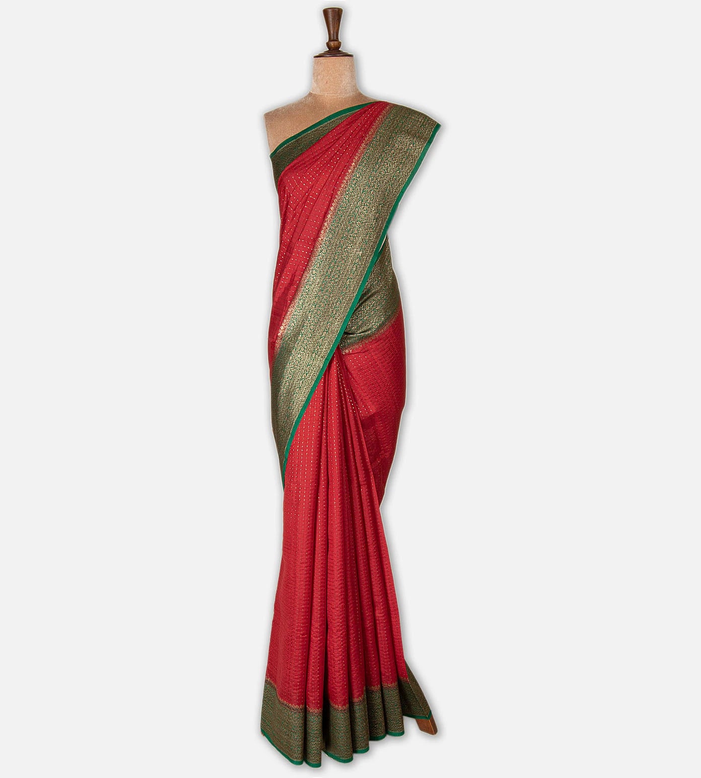 Red Chaniya Silk Saree