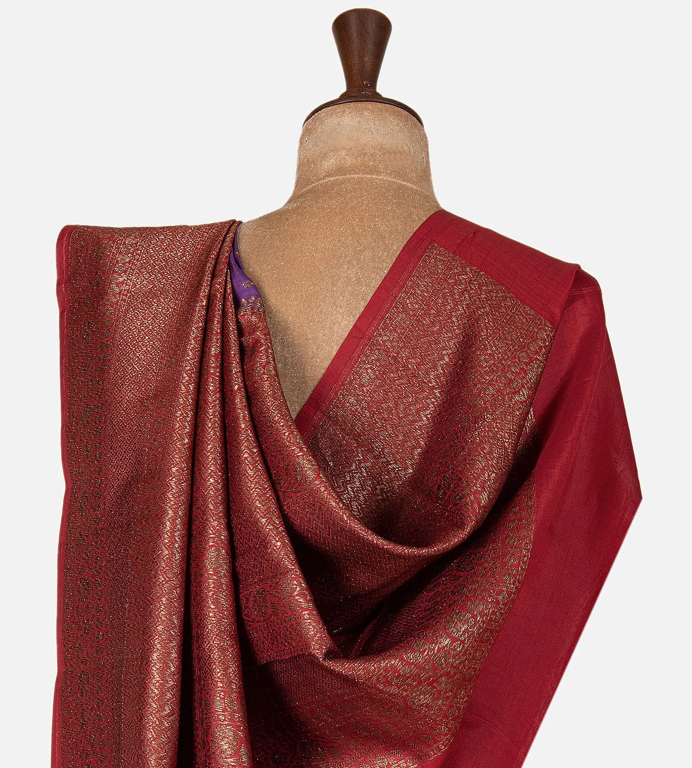 Violet Chaniya Silk Saree
