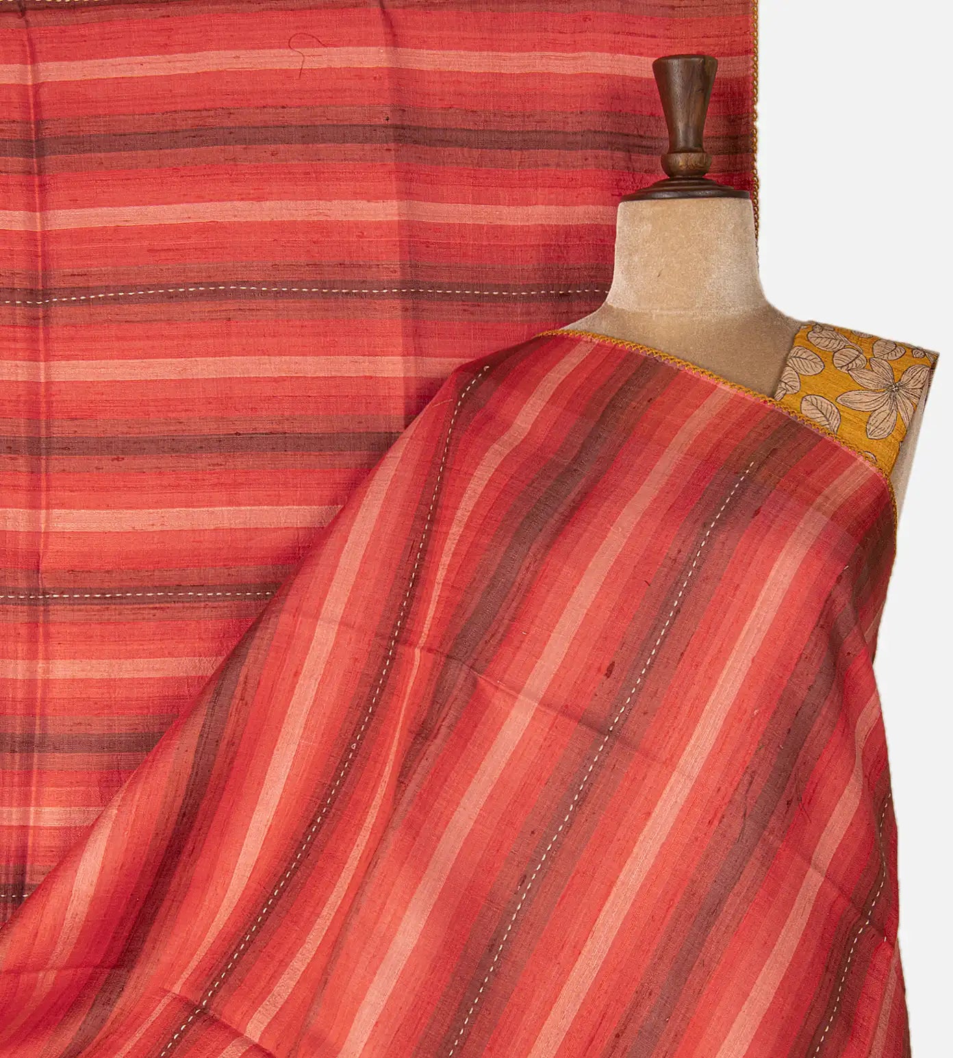 Multicolour Tussar Saree