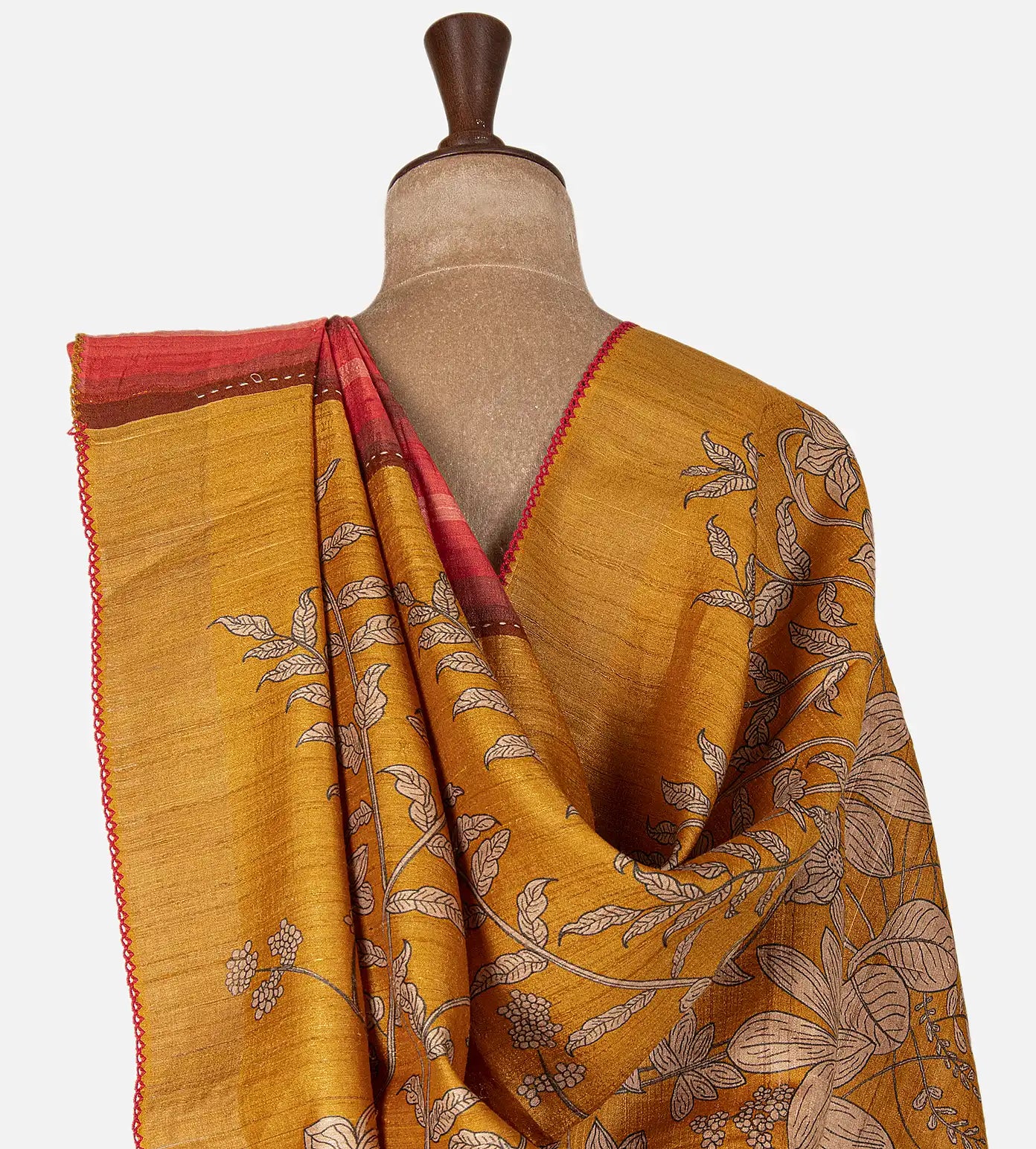 Multicolour Tussar Saree