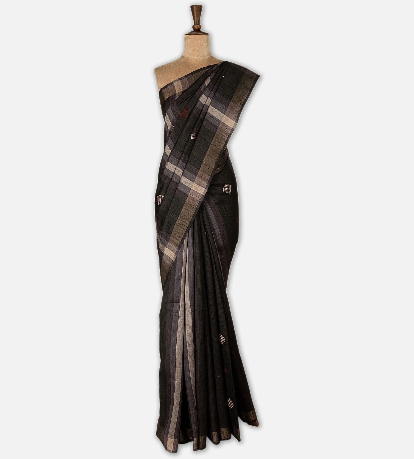 Multicolour Tussar Saree