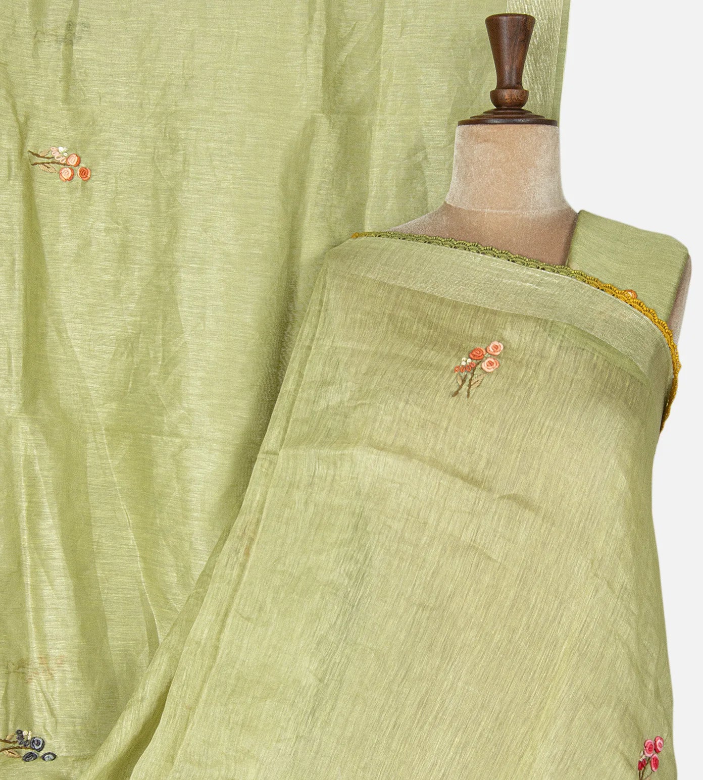 Light Green Linen Saree