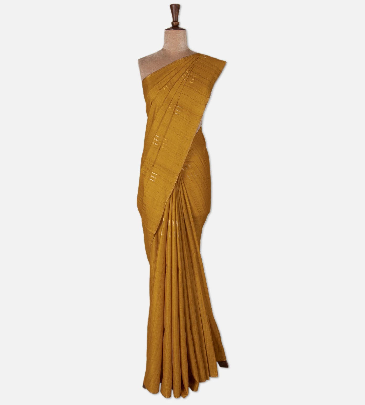 Yellow Tussar Saree