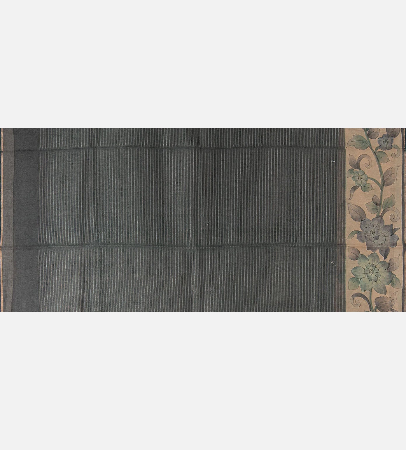 Blue Tussar Saree