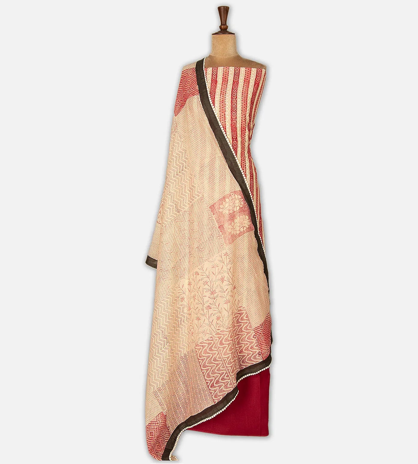 Beige Cotton Salwar