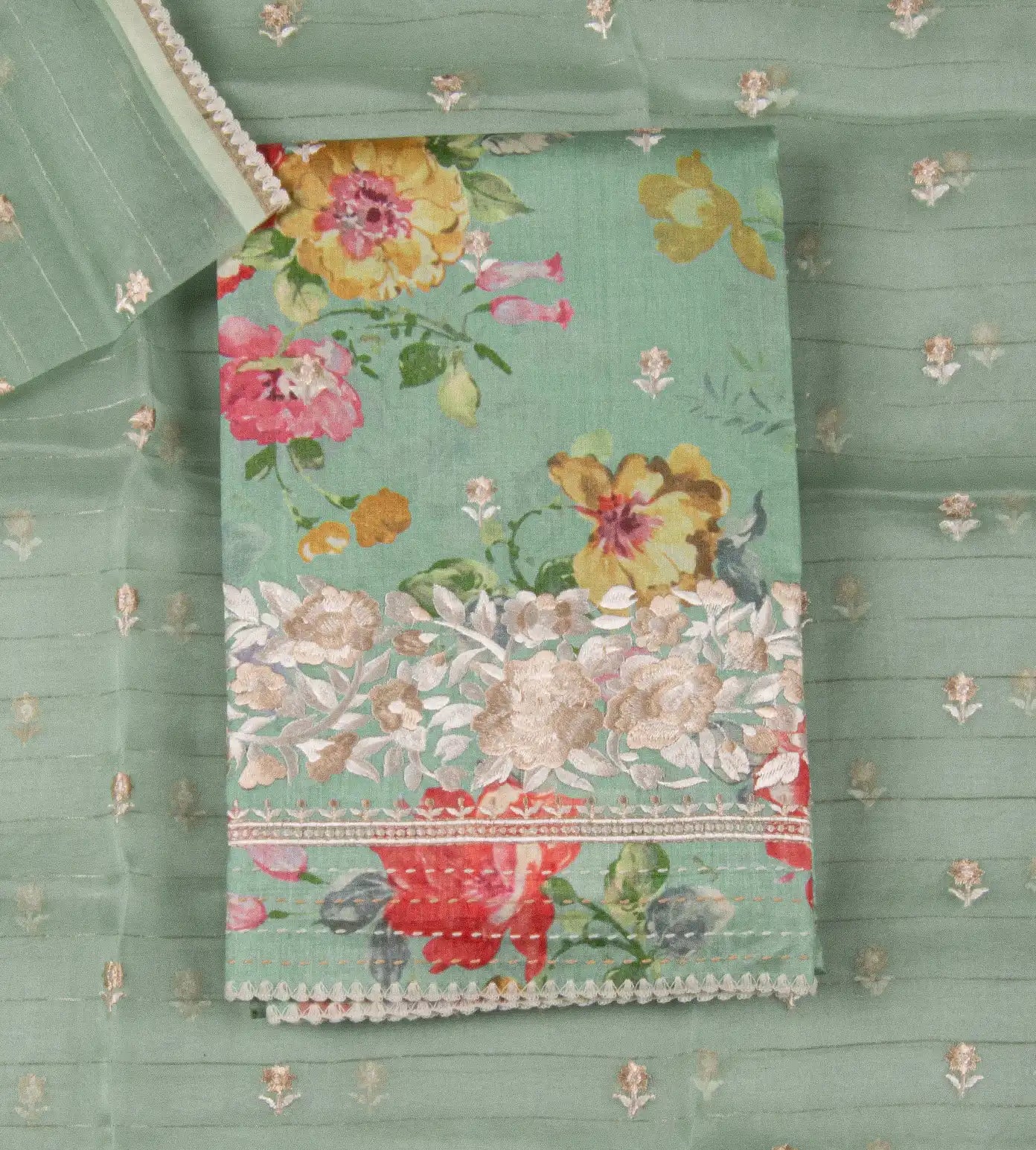 Green Tussar Salwar
