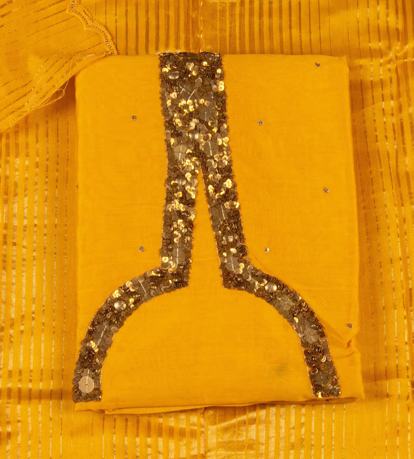 Yellow Mul Cotton Salwar