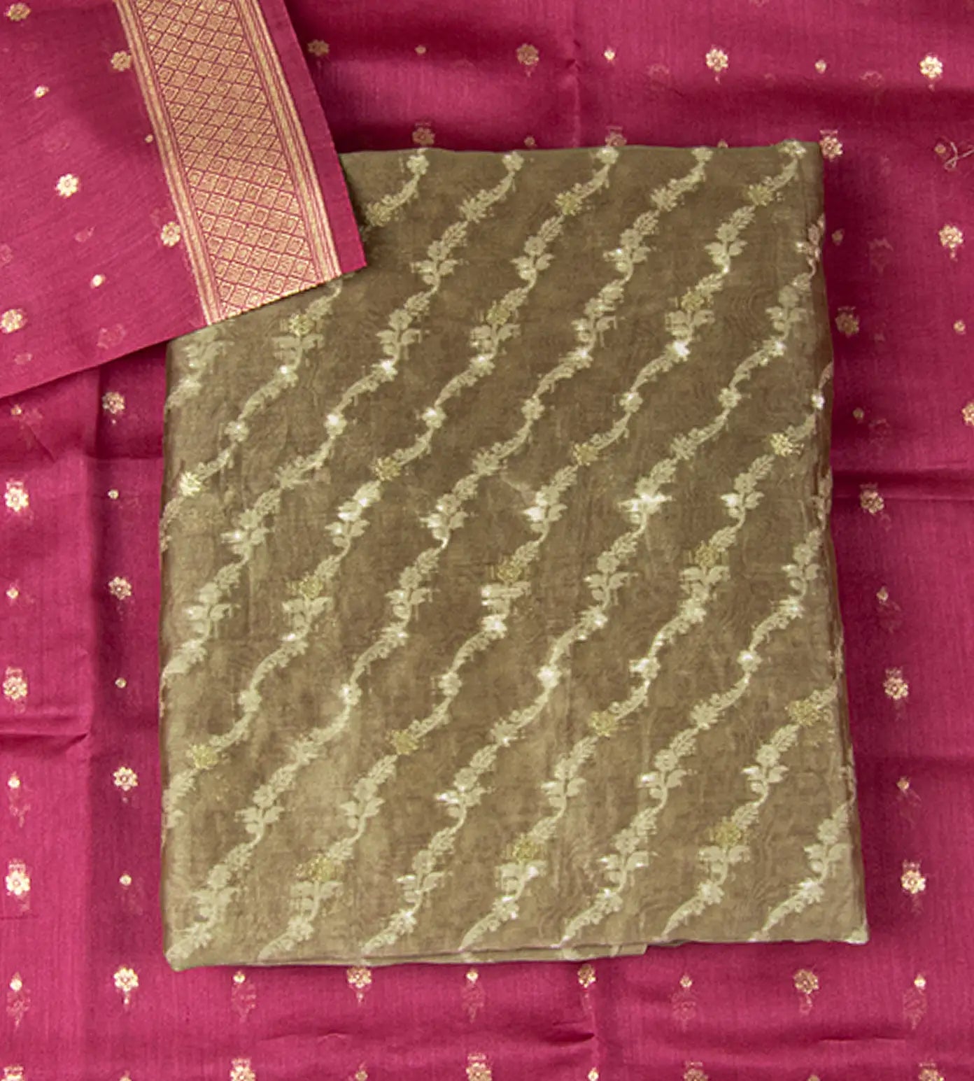 Olive Green Muslin Salwar