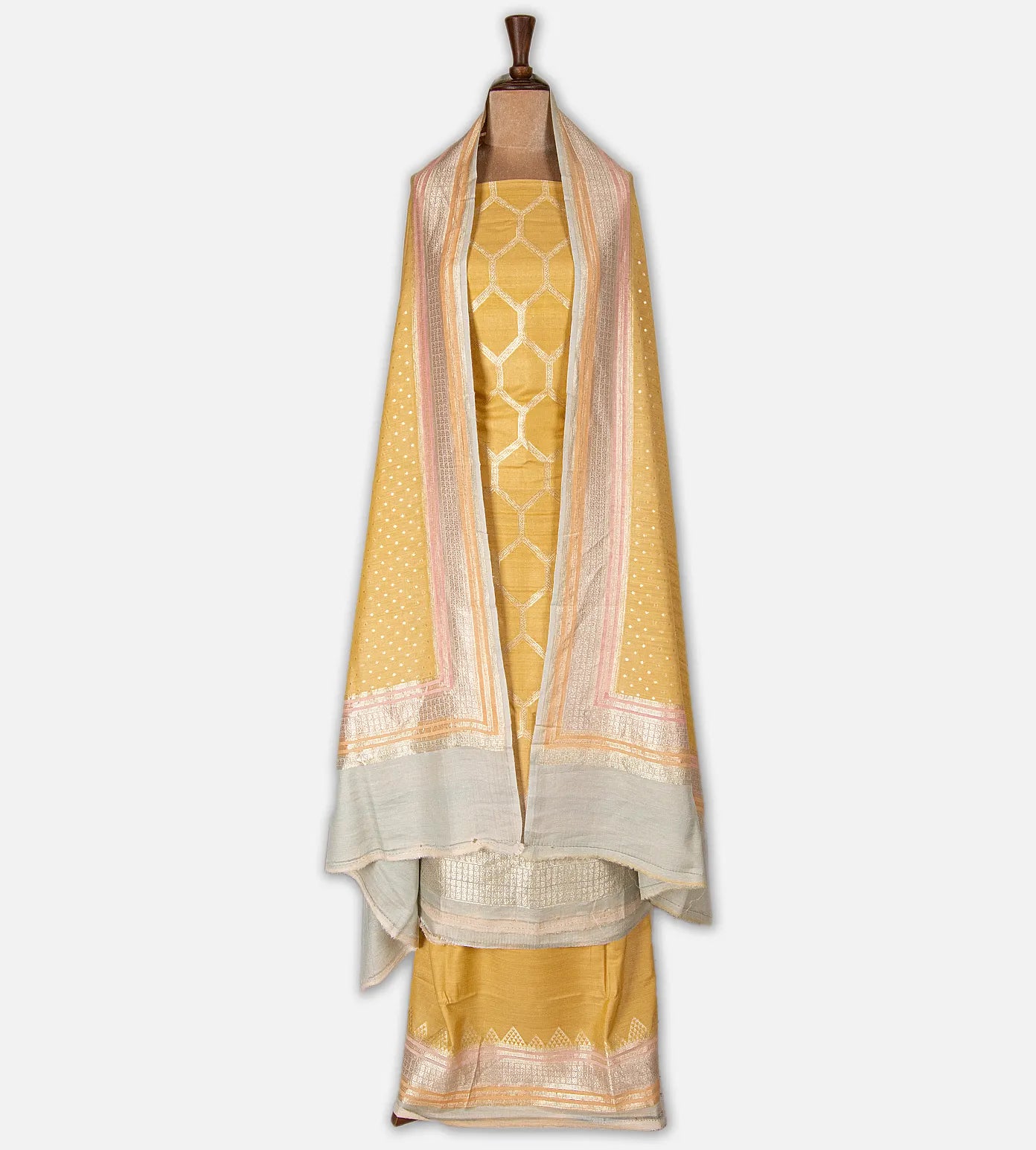 Multicolour Tussar Georgette Salwar