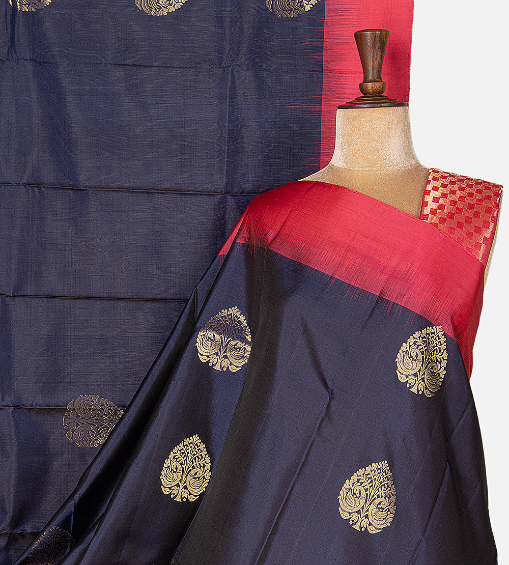 Blue Soft Silk Saree