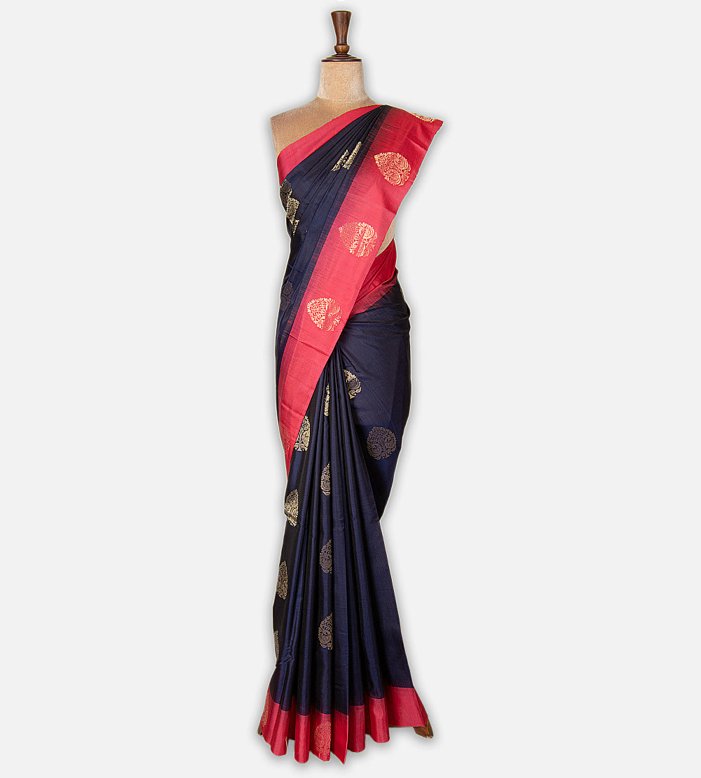 Blue Soft Silk Saree