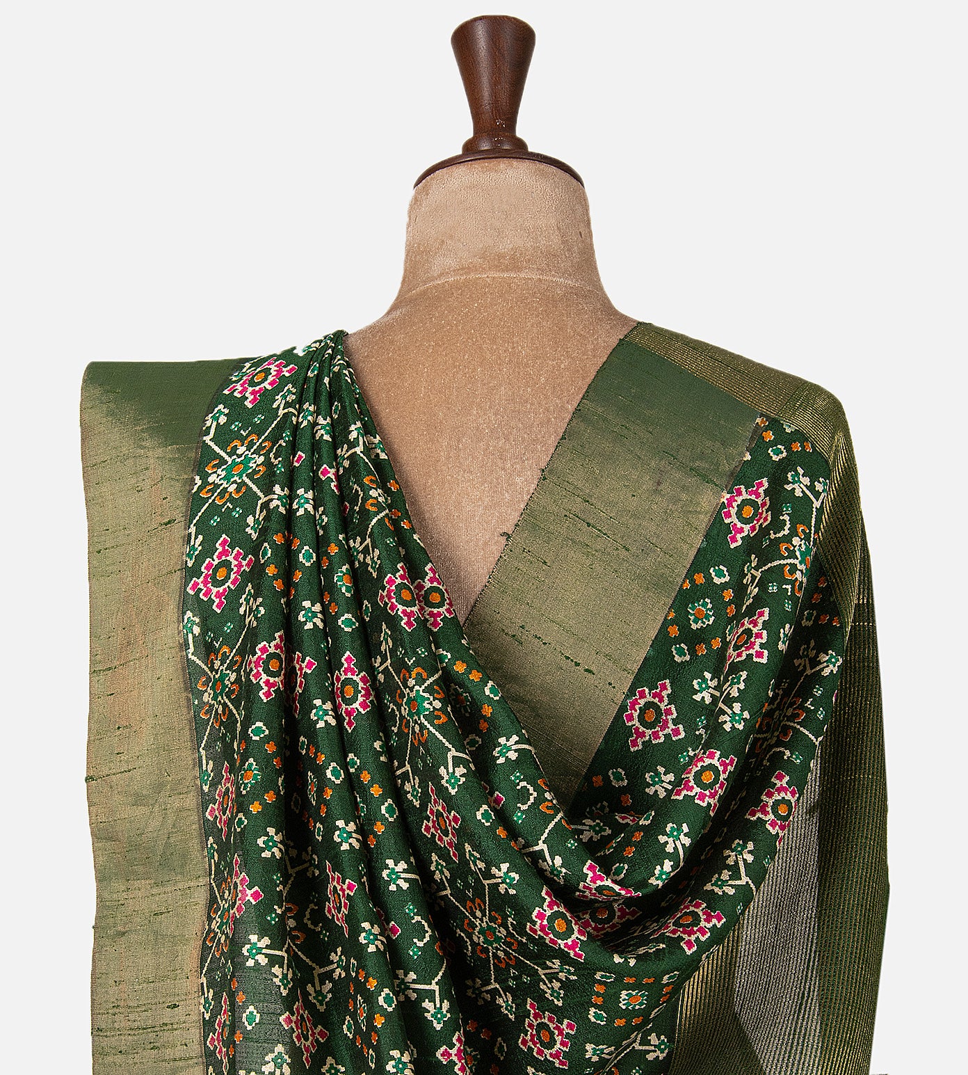 Green Raw Silk Saree